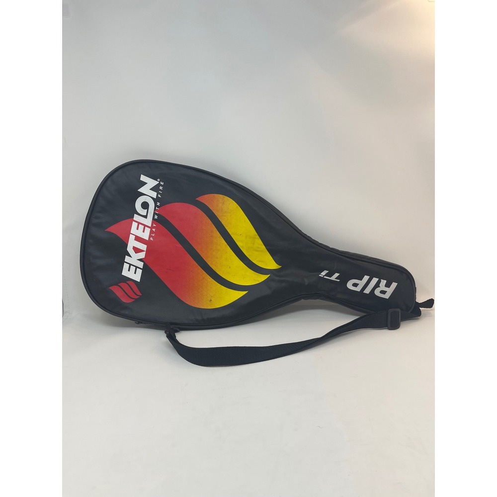 Dunlop Nitro 21 Tennis Racquet Junior 3 3/4 Red Yellow Good With Ektelon Cover
